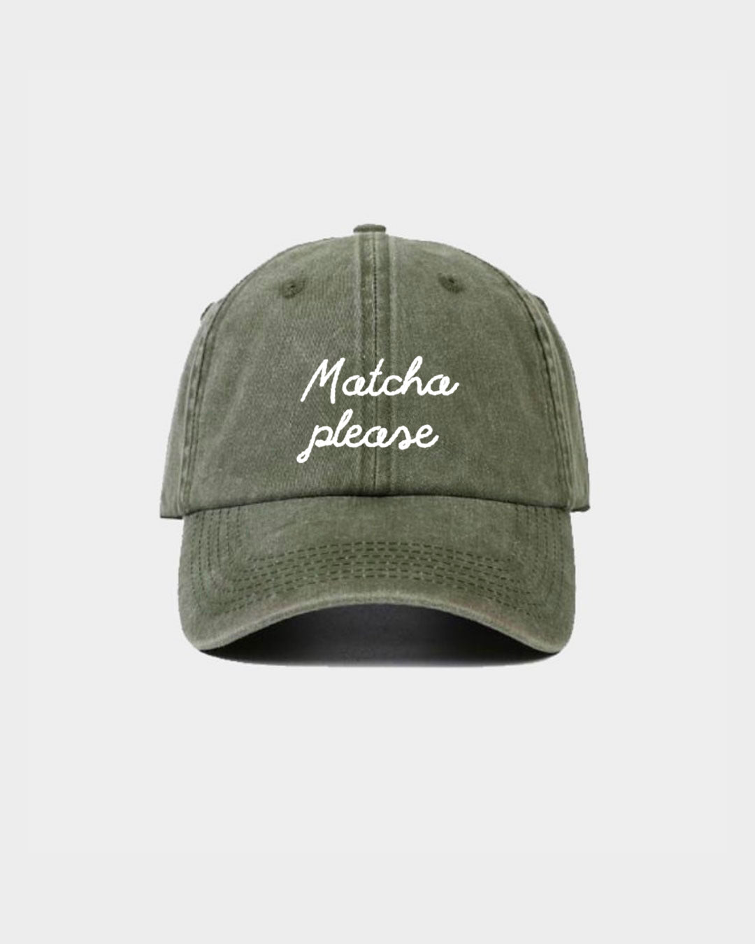 Casquette Brodée - Matcha Please