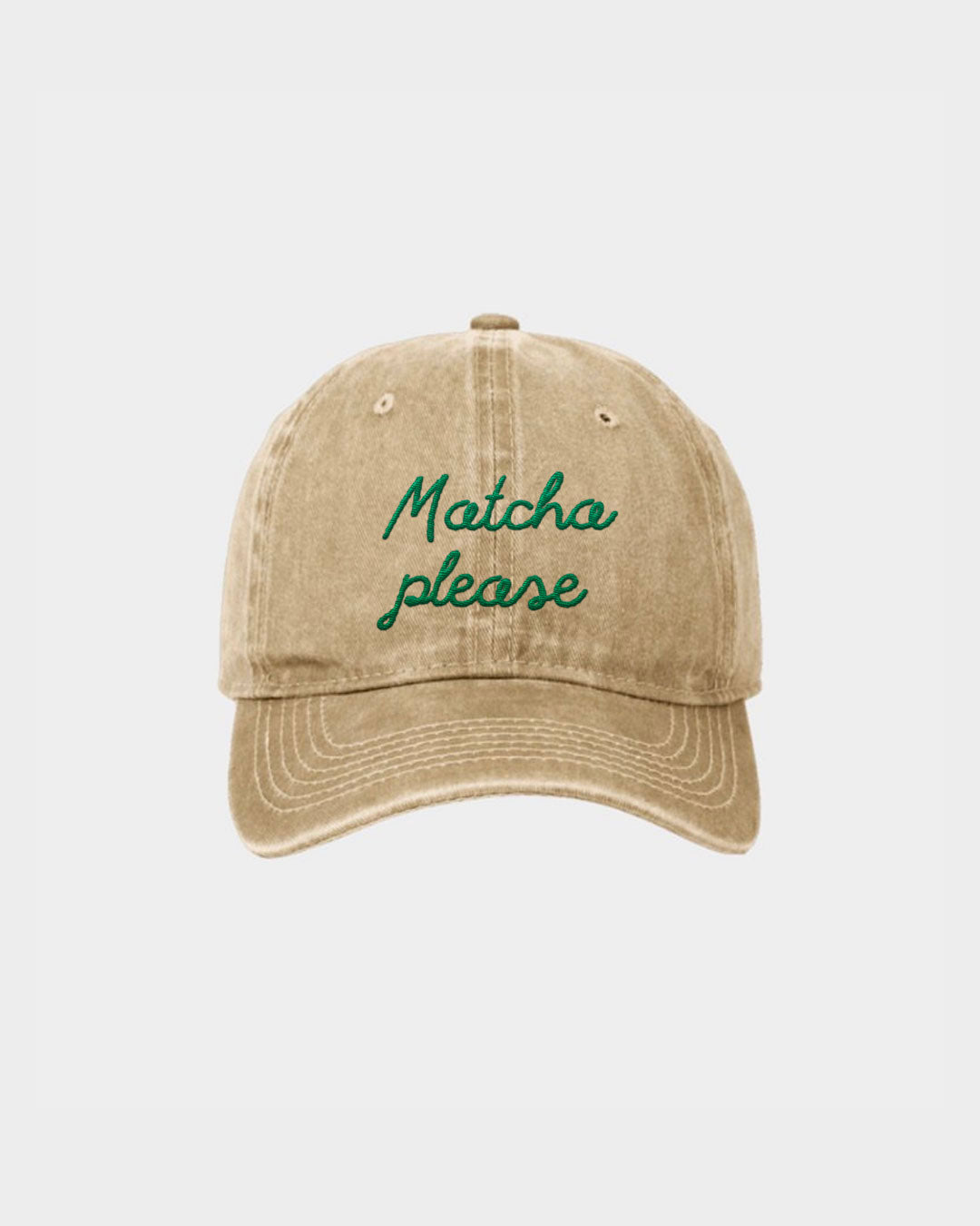 Casquette Brodée - Matcha Please