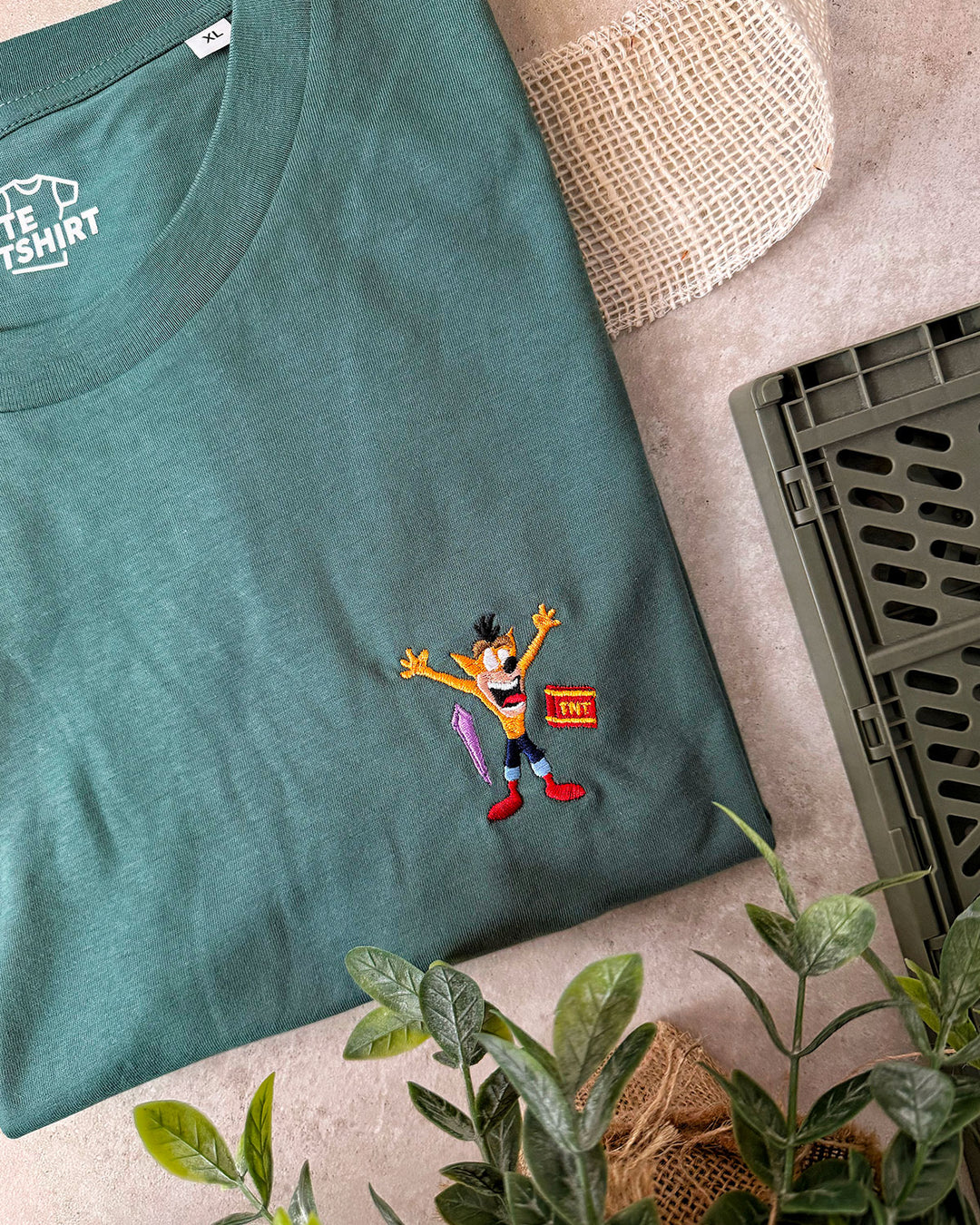 T-shirt Brodé - Crash bandicoot