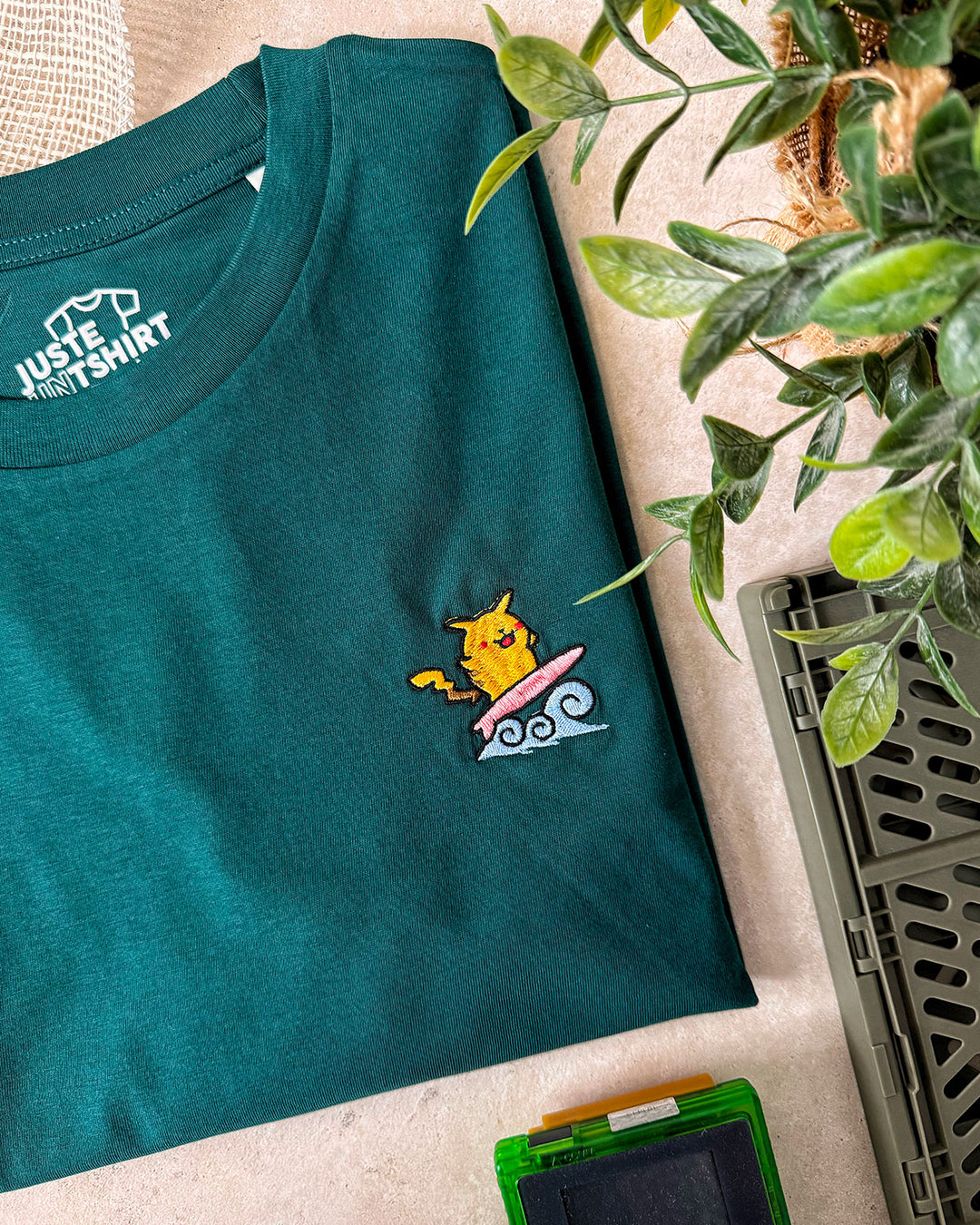 T-shirt Brodé - Pika Surfer