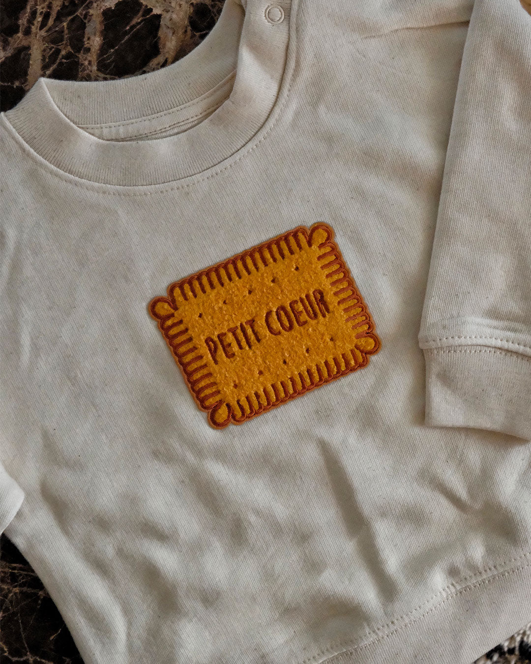 Sweat Brodé Bébé  - Petit Coeur