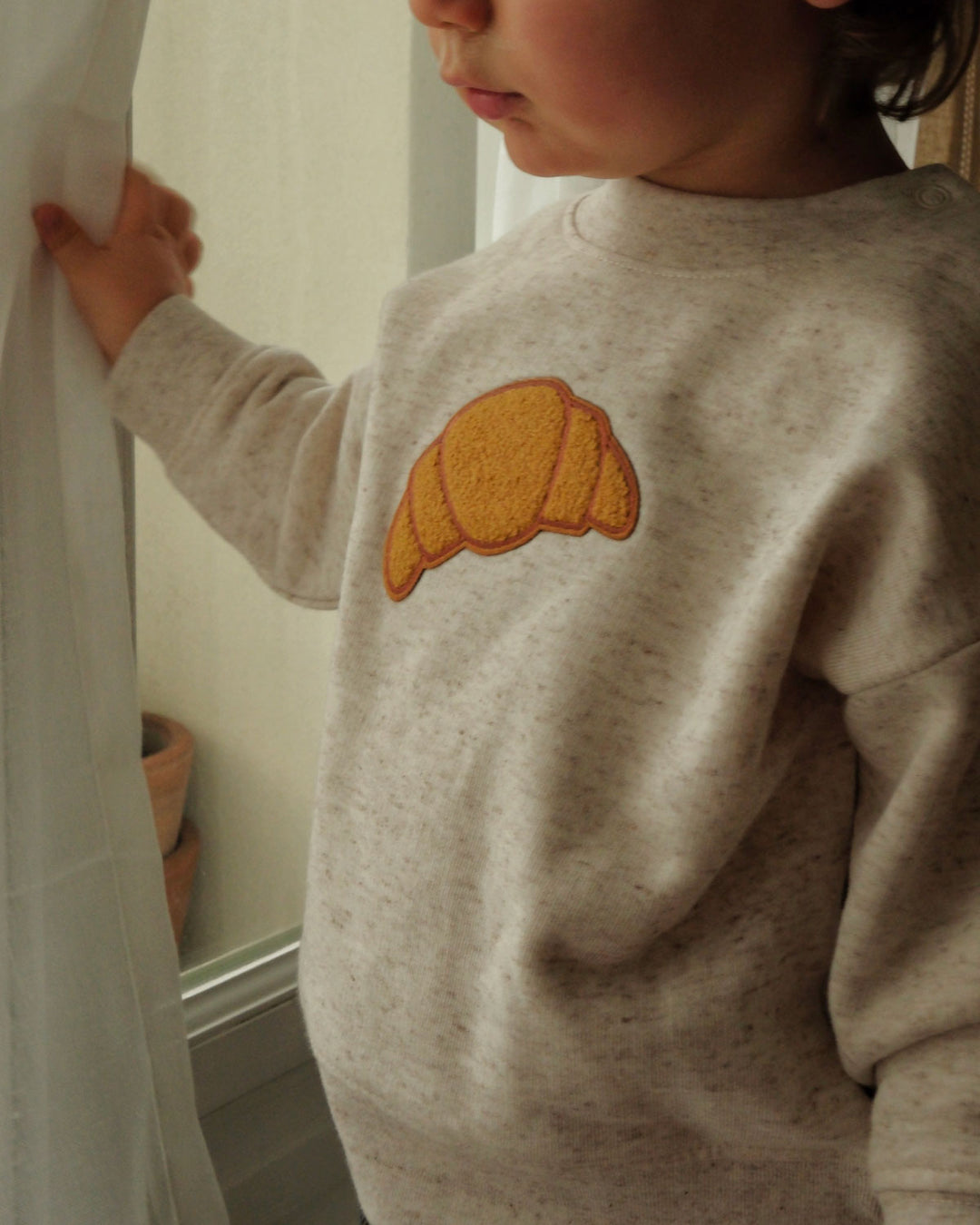 Sweat Brodé Bébé  - Croissant