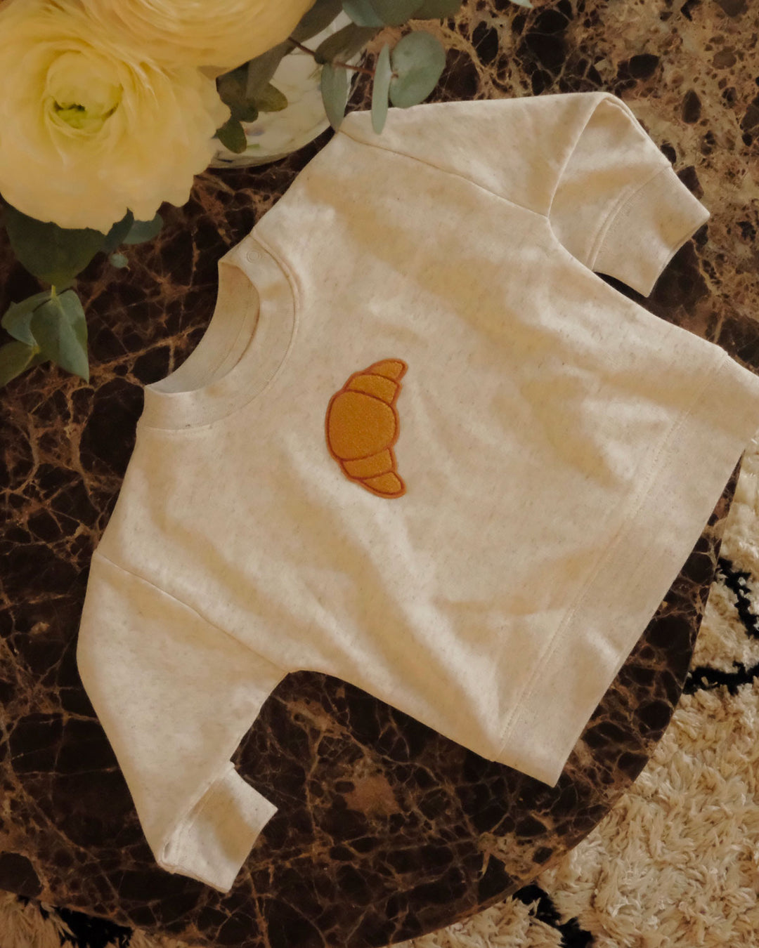 Sweat Brodé Bébé  - Croissant