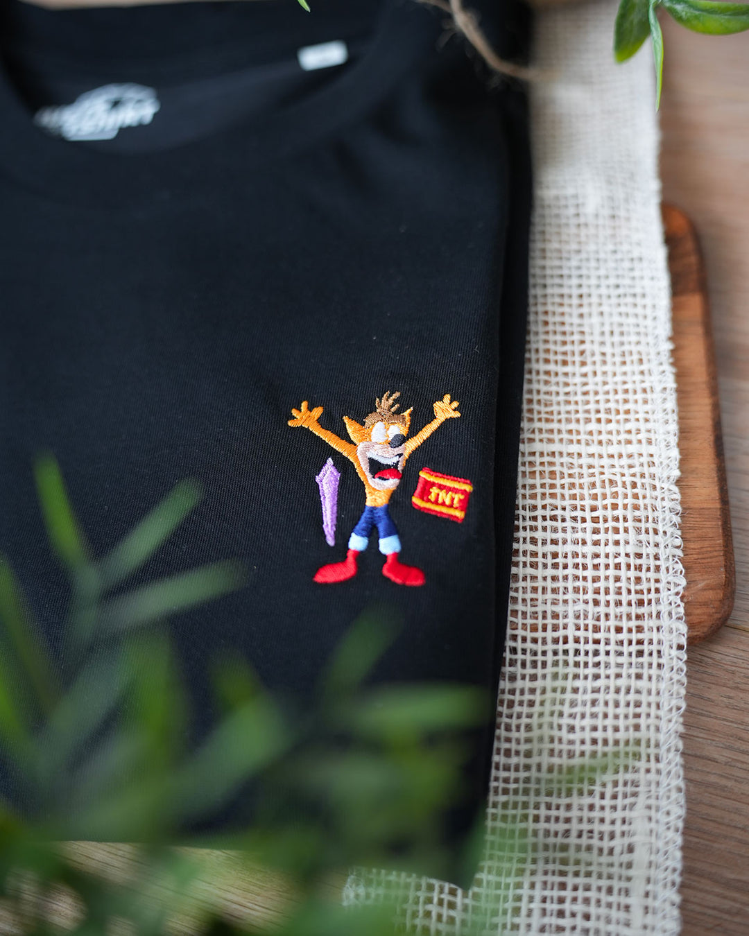 T-shirt Brodé - Crash bandicoot