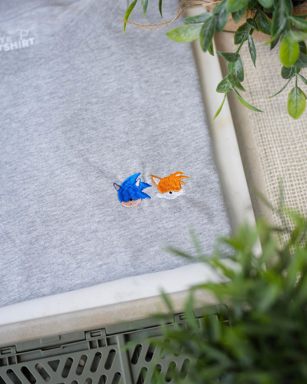 T-shirt Brodé - Sonic