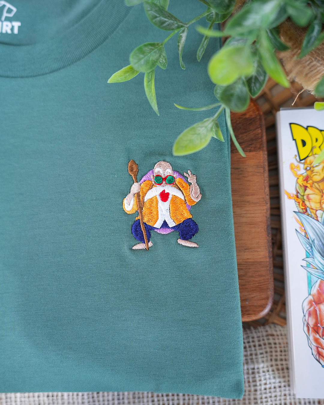 T-shirt brodé - Tortue Géniale