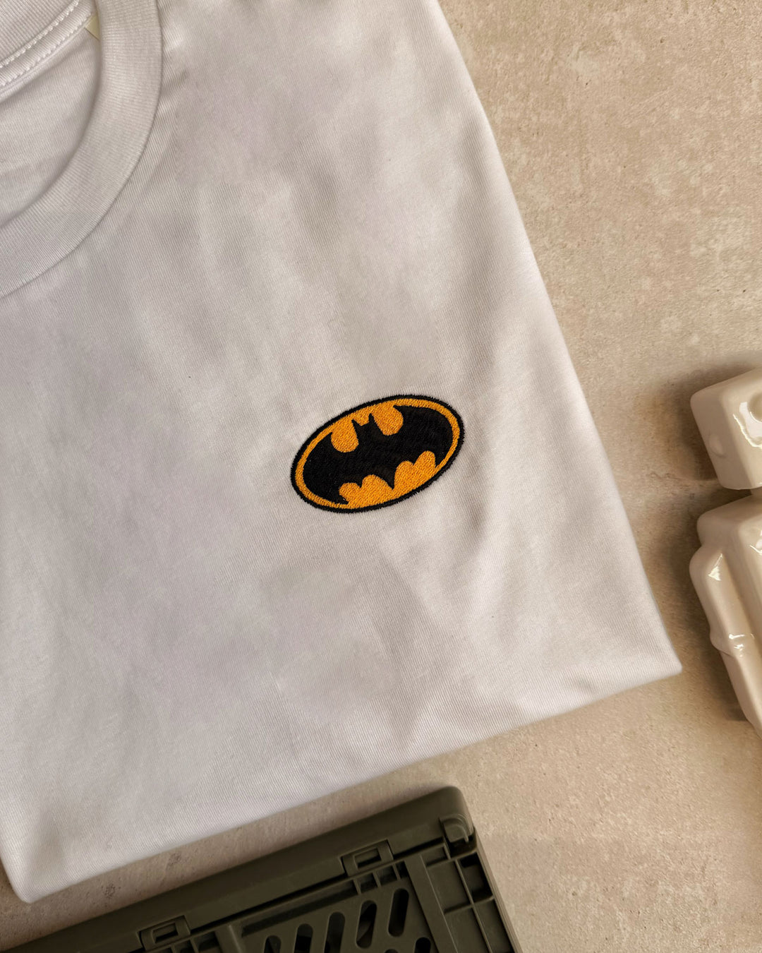 T-shirt Brodé Enfant - Bat Signal
