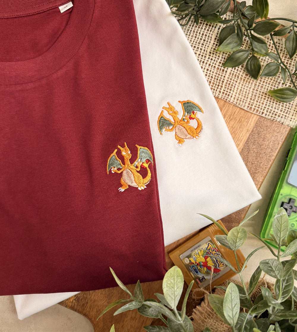 T-shirt Brodé - Dracaufeu
