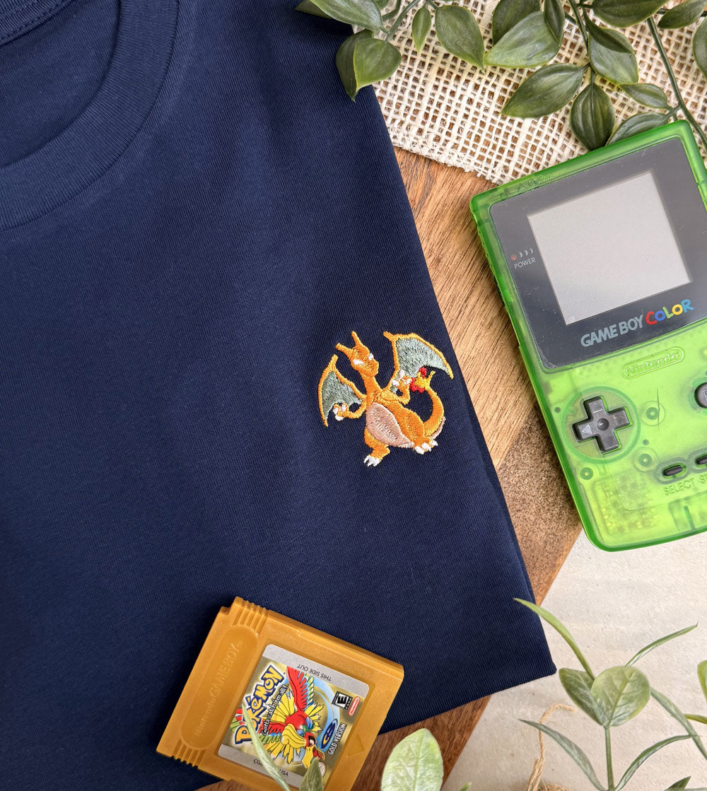 T-shirt Brodé - Dracaufeu