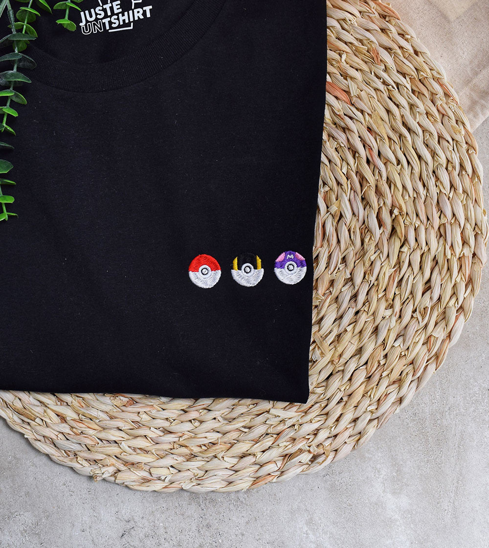 T-shirt Brodé - Pokeball